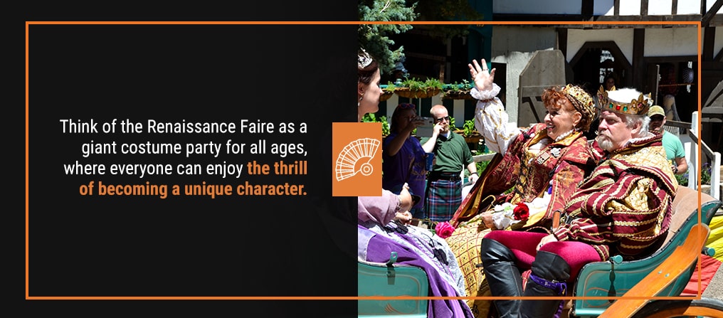 costumes at the PA Renaissance Faire in Lancaster County, PA