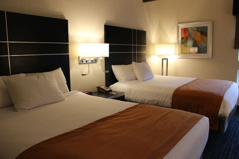 double beds room inside Warehouse Hotel