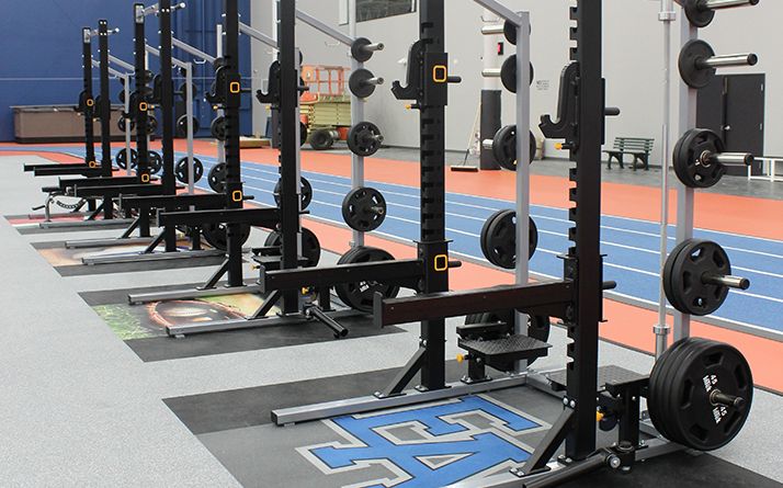 squat racks at Spooky Nook Sports
