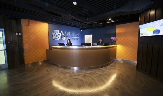 front desk at Warehouse Hotel